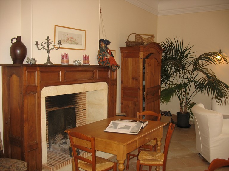 La cheminée du salon